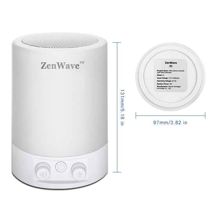 ZenWave Z1 - Precision 40Hz Gamma Sound & Light Wave Generator - ZenWave Precision 40Hz